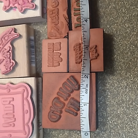 "WORDS"- Wood Block Rubber Stamps& Foam Back Rubber Stamps- (Some Vintage) - Picture 12 of 17